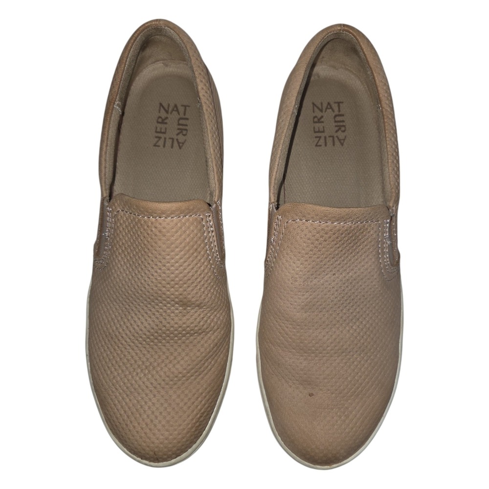 Naturalizer Marianne Mauve Perforated Leather Slip On Sneakers Womens 8.5 M - Picture 4 of 8